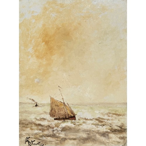 Voilier, effet de lumiere